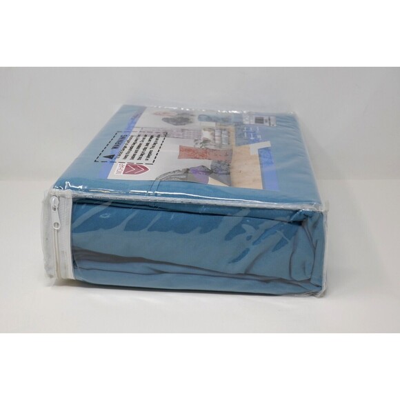 Mohap Bed Sheet Set 4 Piece Double Brushed Microfiber Sheet Set ~ King Size Teal - Picture 4 of 8